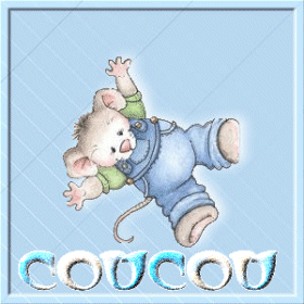 Gif animé coucou souris